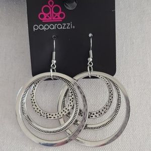 Silver hoop earrings